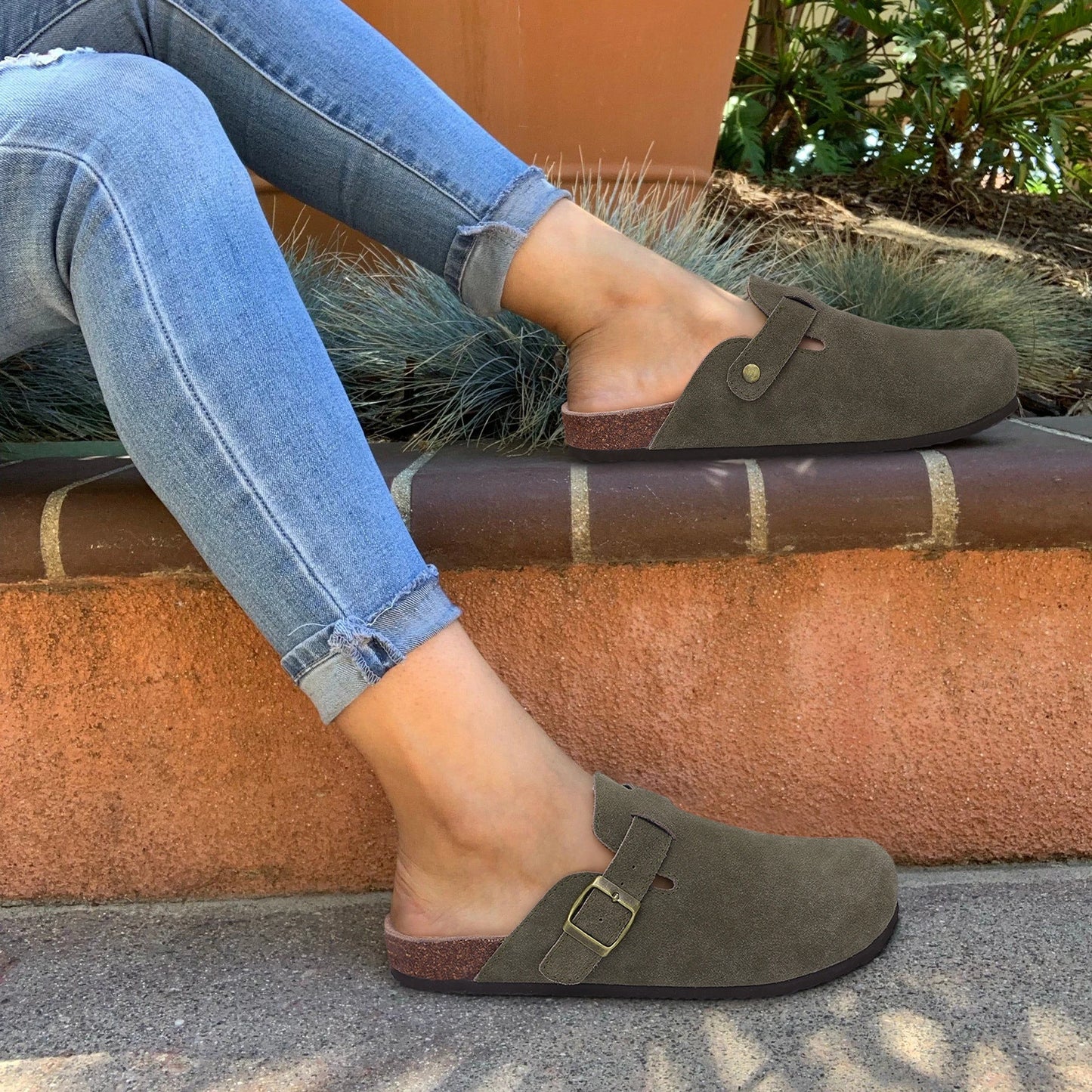 Comwarm Suede Arch Support Mules