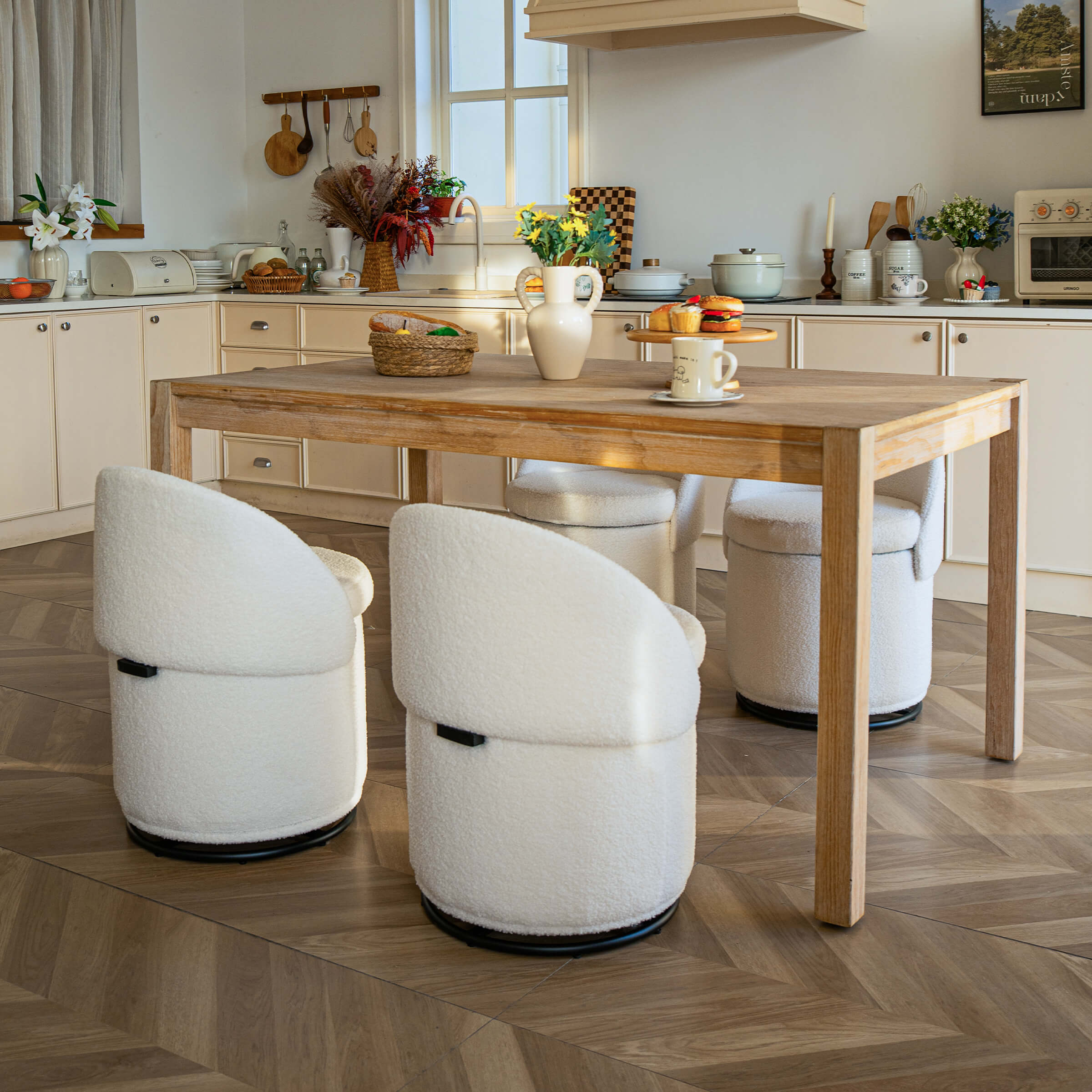 Draaibare Opbergpoef Modern
