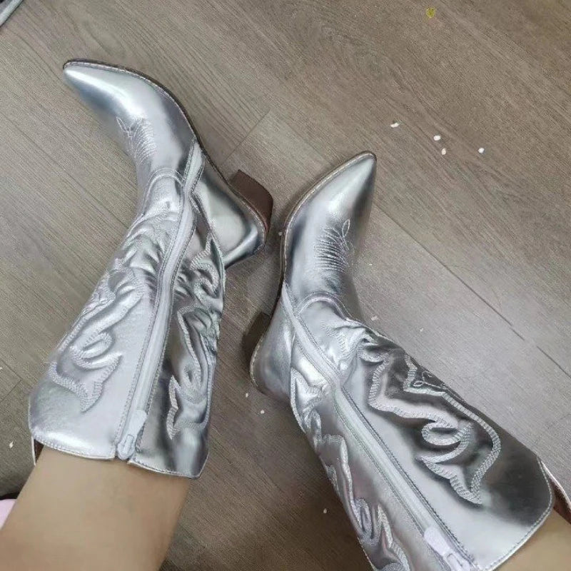 Retro Western Cowboy Boots