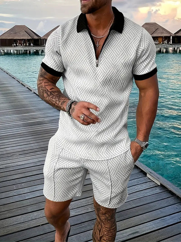 Summer Linen Shirt and Shorts Set
