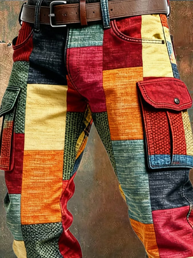 Italo | Pantaloni Cargo Patchwork