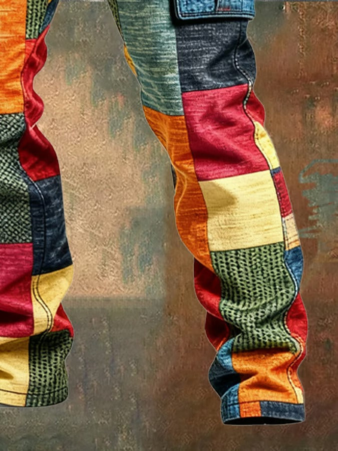 Italo | Pantaloni Cargo Patchwork