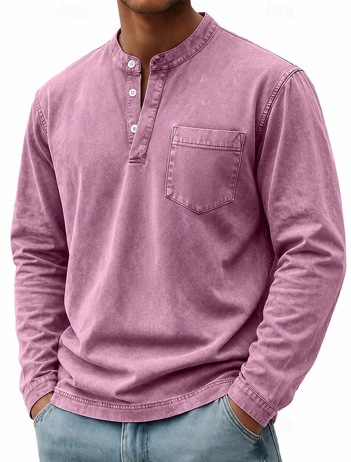 Fulvio | Henley a Maniche Lunghe con Taschino