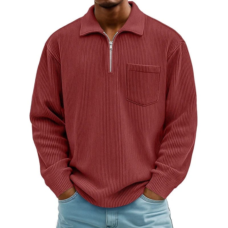 Toon | Maglione con Mezza Zip e Taschino