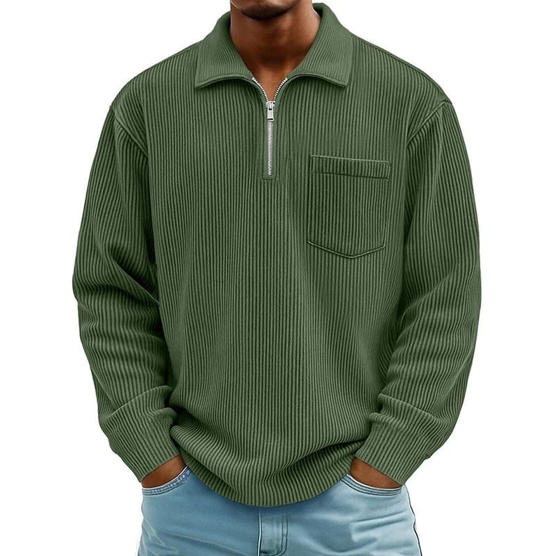 Toon | Maglione con Mezza Zip e Taschino