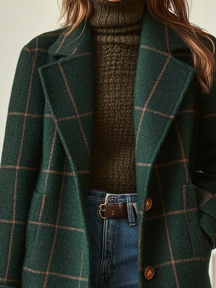 Titia | Cappotto Elegante a Quadri