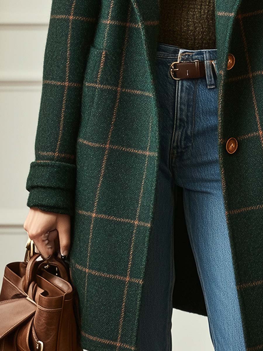 Titia | Cappotto Elegante a Quadri