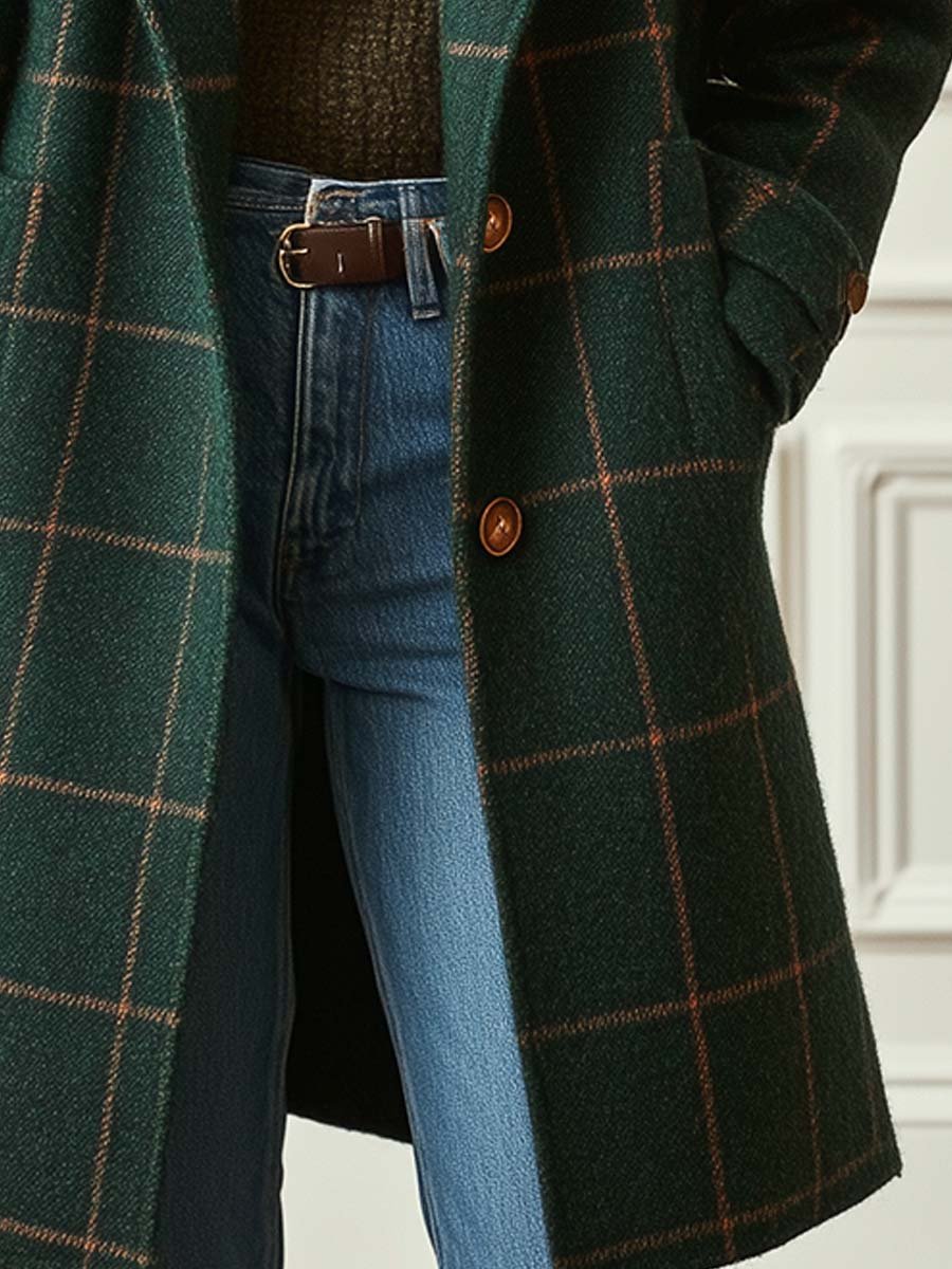 Titia | Cappotto Elegante a Quadri
