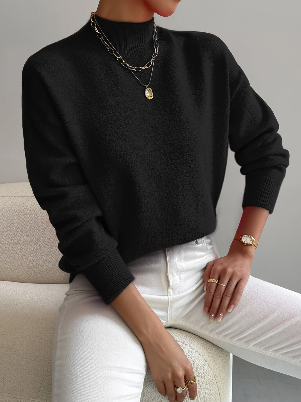 Maglione Dolcevita Morbido Christine