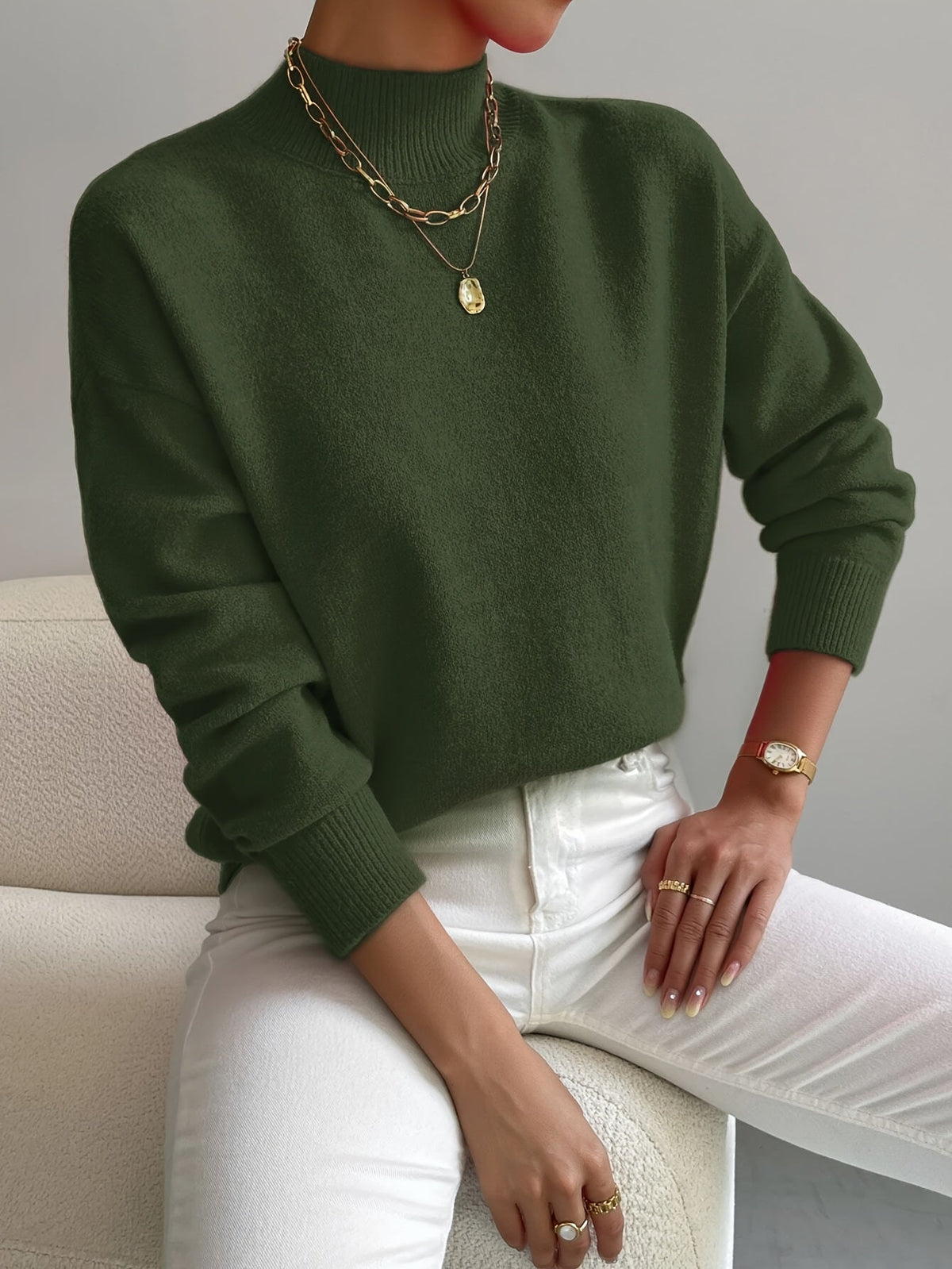 Maglione Dolcevita Morbido Christine