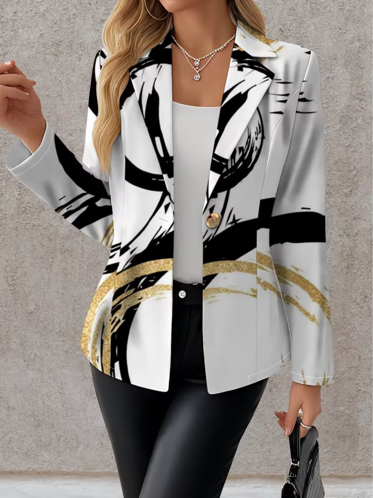 Noemine™ | Blazer Pennellate Astratte