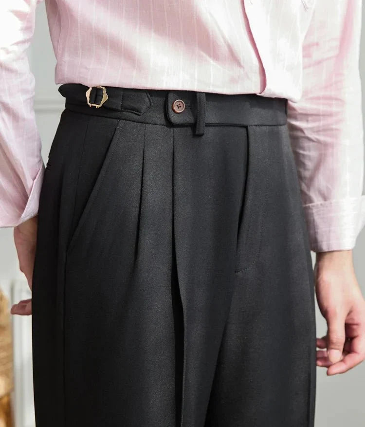 Nazario | Pantaloni Fluidi a Vita Alta