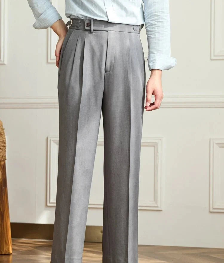 Nazario | Pantaloni Fluidi a Vita Alta