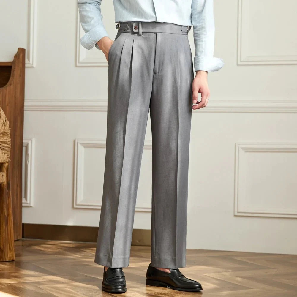 Nazario | Pantaloni Fluidi a Vita Alta