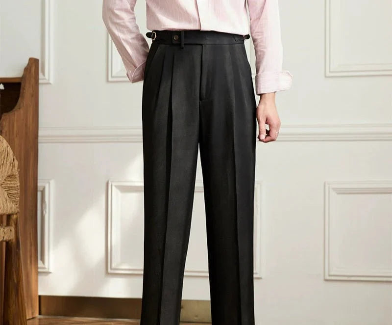 Nazario | Pantaloni Fluidi a Vita Alta