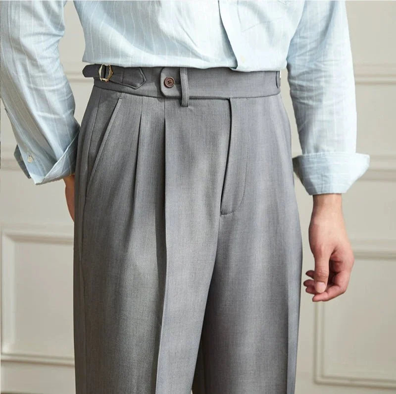 Nazario | Pantaloni Fluidi a Vita Alta