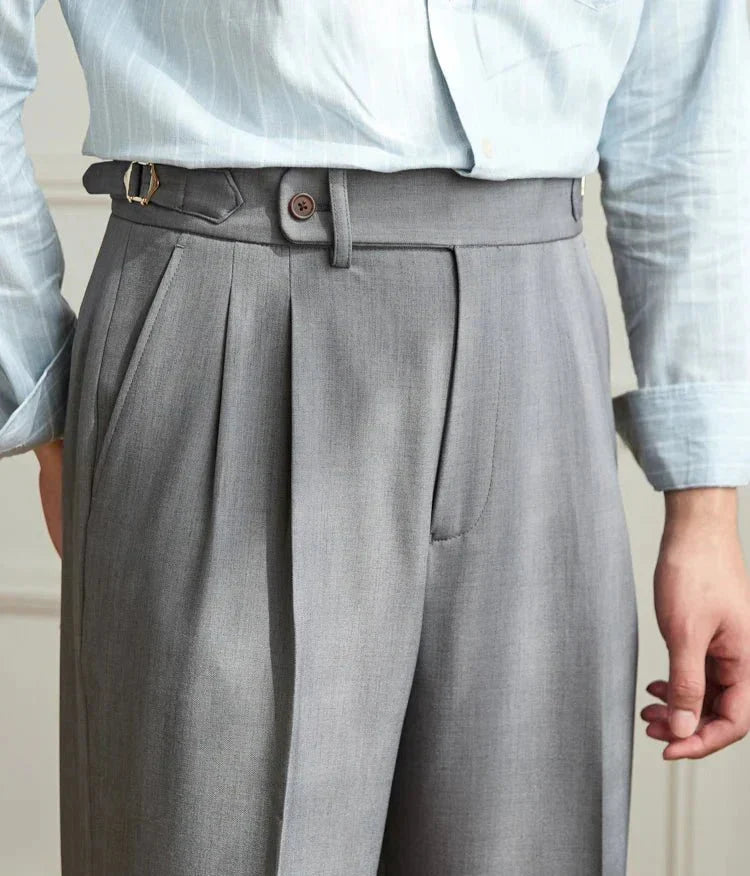 Nazario | Pantaloni Fluidi a Vita Alta