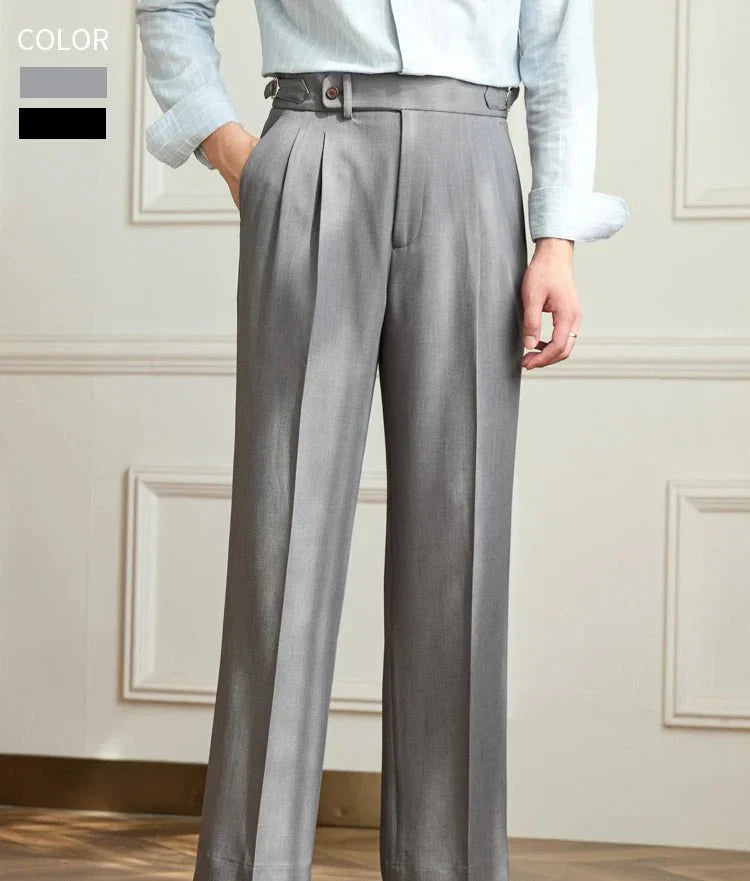 Nazario | Pantaloni Fluidi a Vita Alta