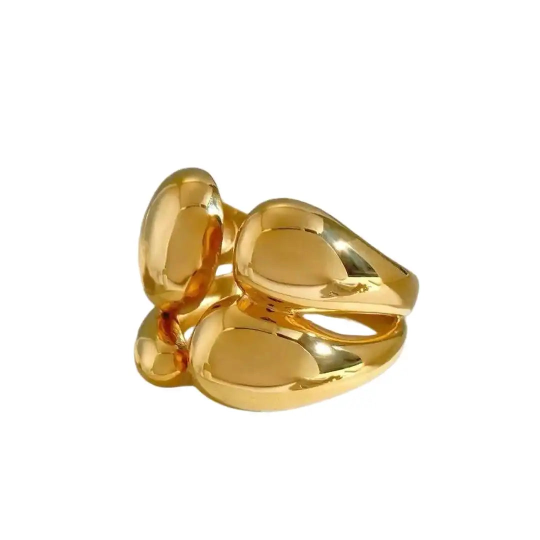 Anello Stackable Bicolore Oro e Argento