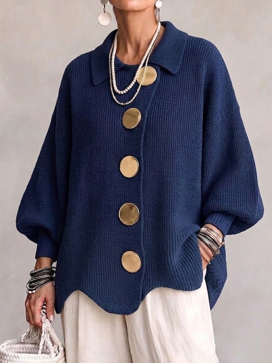 Isadora | Cardigan Oversize con Colletto