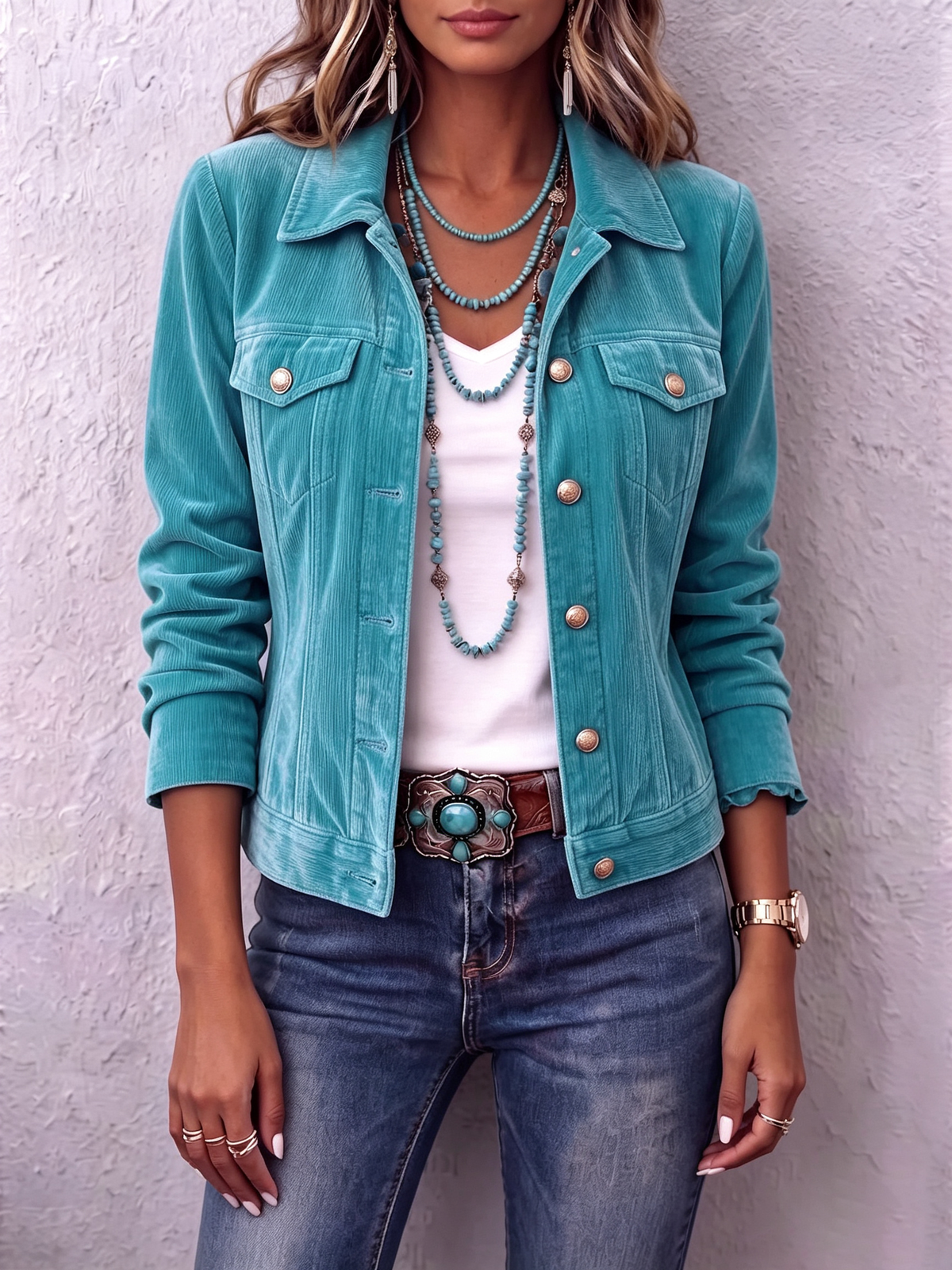 Dianne | Giacca in Velluto Ispirata allo Stile Boho Vintage