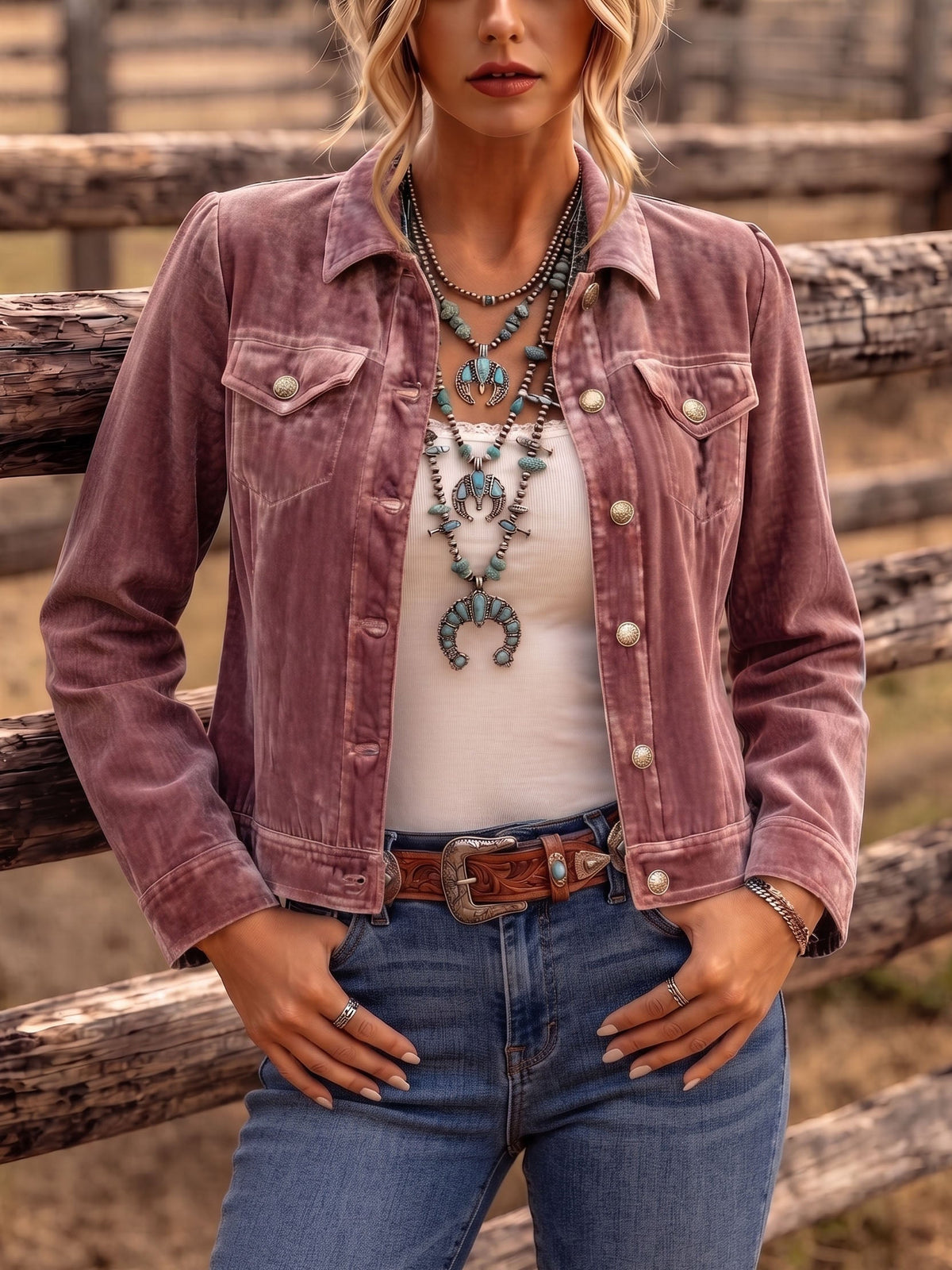 Dianne | Giacca in Velluto Ispirata allo Stile Boho Vintage
