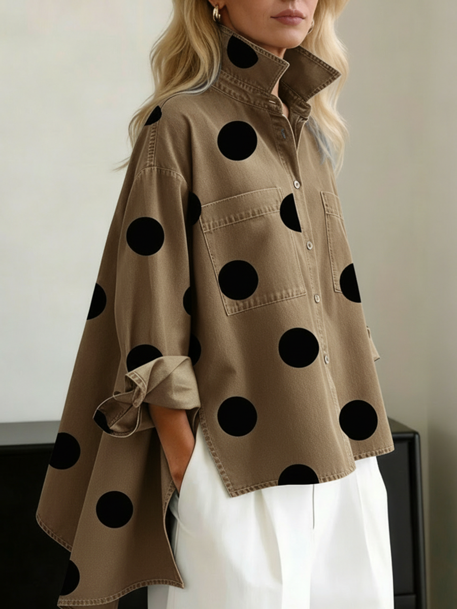 Peggy | Camicia Oversize a Pois da Donna