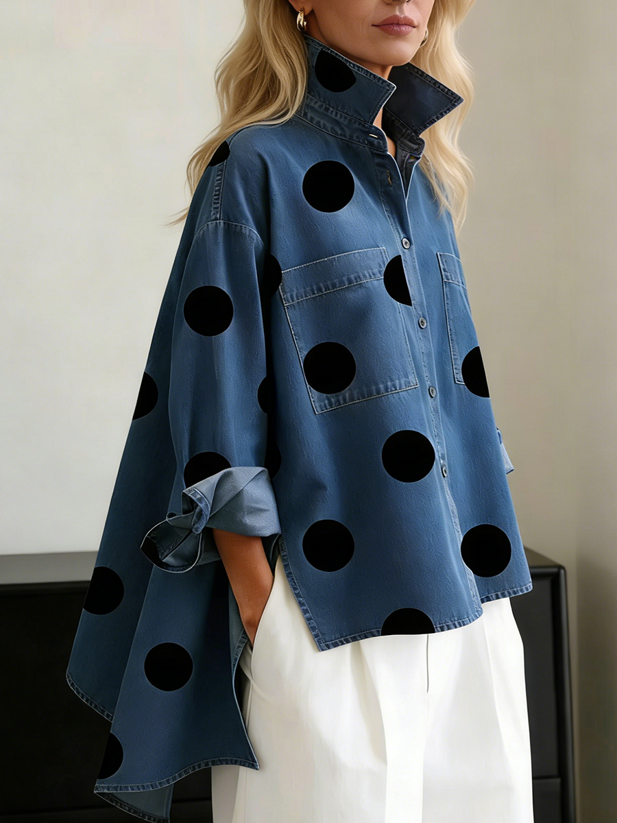 Peggy | Camicia Oversize a Pois da Donna