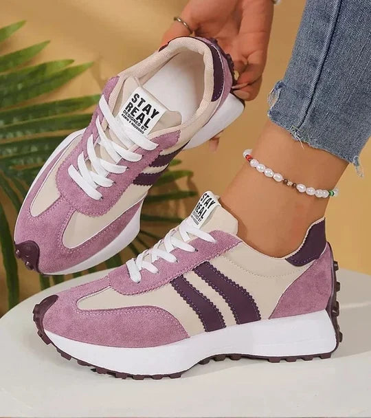 Cecilie™ | Sneakers Retrò a Righe con Lacci