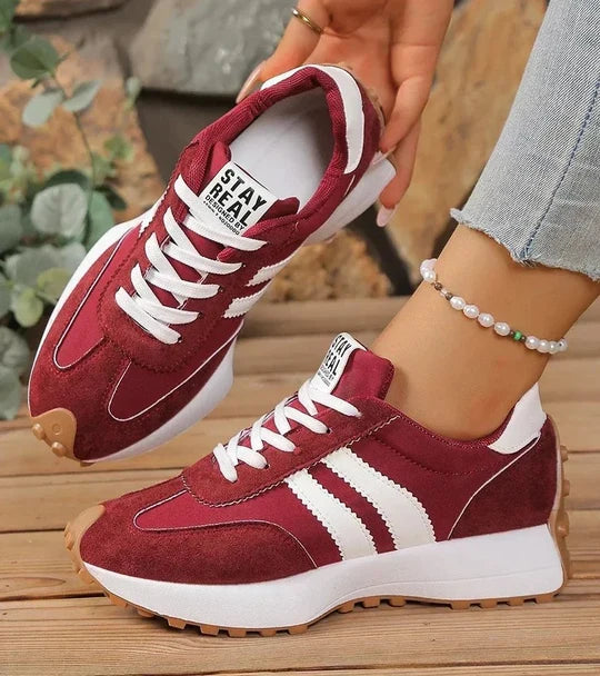 Cecilie™ | Sneakers Retrò a Righe con Lacci