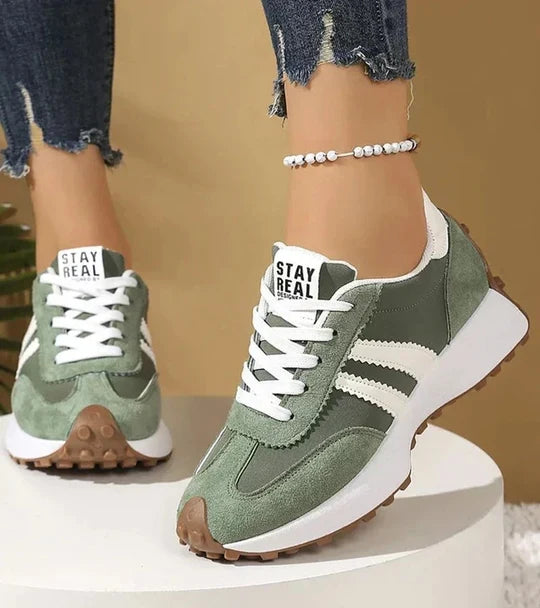Cecilie™ | Sneakers Retrò a Righe con Lacci
