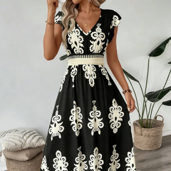 Canda Flattering Elegant Maxi Dress
