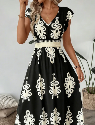 Canda Flattering Elegant Maxi Dress