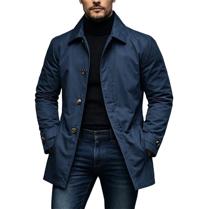 Marcello | Cappotto Monopetto in Gabardine