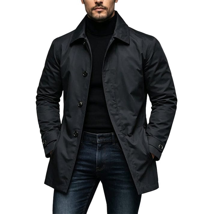 Marcello | Cappotto Monopetto in Gabardine