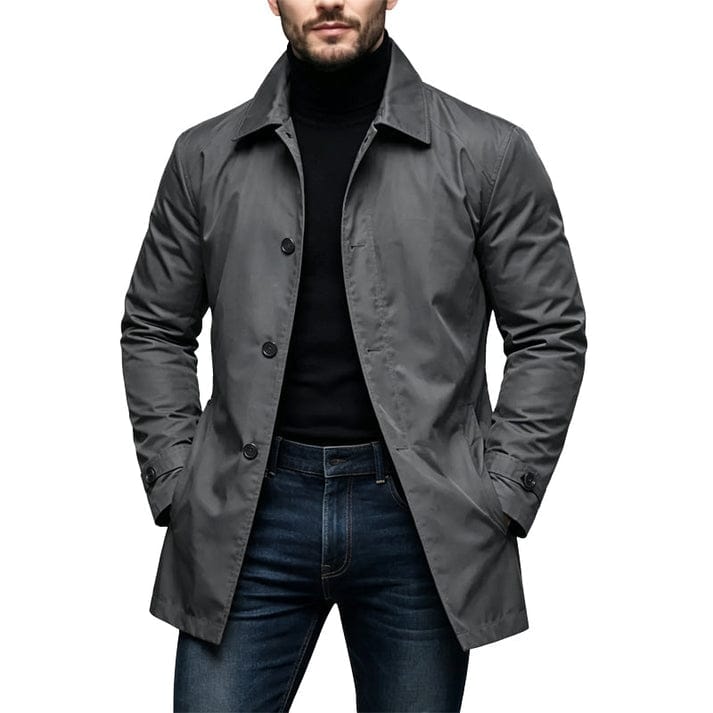 Marcello | Cappotto Monopetto in Gabardine