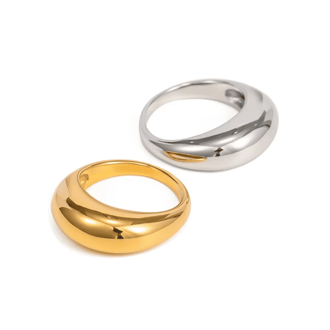 Anello ad Arco Dorato Senza Tempo